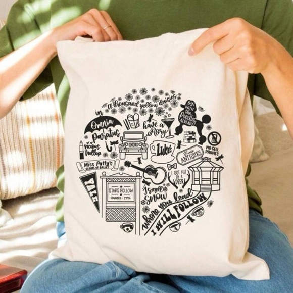 Gilmore Girls Cream Tote Bag - Picture 3 of 5